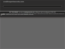 Tablet Screenshot of creditreportsecrets.com